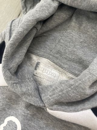 Chaqueta Kappa Gris y Blanca