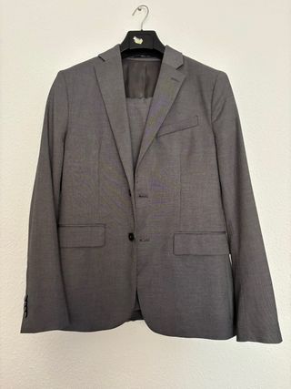 Traje Mango Gris Hombre