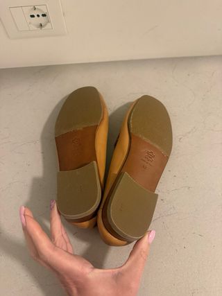 Mocassini uomo vera pelle beige taglia 42