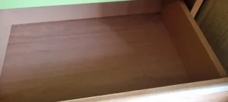 Mueble cajonera madera y verde