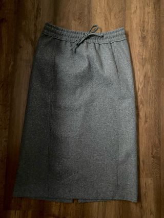 Falda Zara Gris Larga