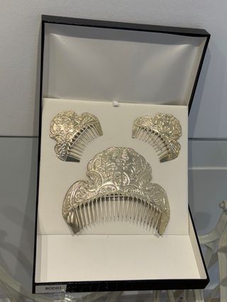 Peinetas fallera plata Benlloch