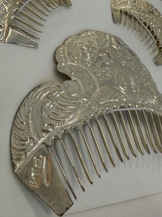 Peinetas fallera plata Benlloch