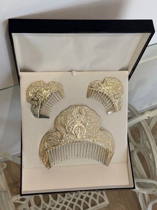 Peinetas fallera plata Benlloch