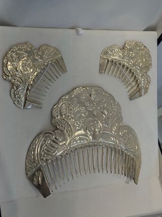 Peinetas fallera plata Benlloch