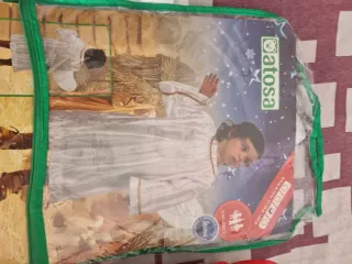 Disfraz angelito blanco con alas