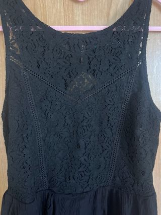 Vestido Negro Mini Encaje Even&Odd