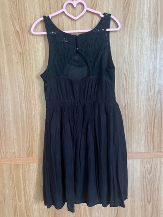 Vestido Negro Mini Encaje Even&Odd