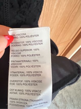 Vestido Negro Mini Encaje Even&Odd