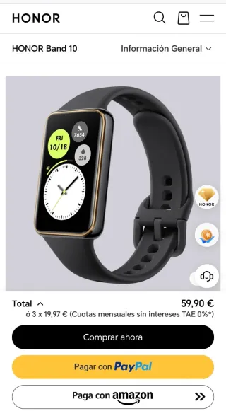 Honor Band 10 Pulsera Inteligente Smartwatch nueva