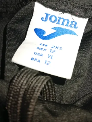 4 pantalones cortos Joma negros Talla 12