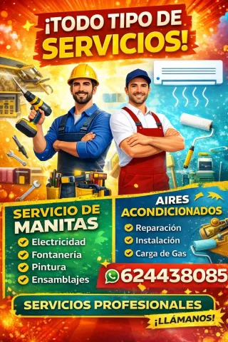 Servicios de reparación, mantenimiento y más.