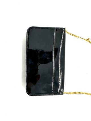 Bandolera Yves Saint Laurent Negra Logo Dorado