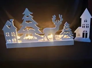 Candelabro Navideño Blanco