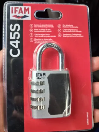 Candado IFAM C45S combinación 4 dígitos