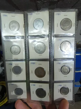 Lote de monedas antiguas