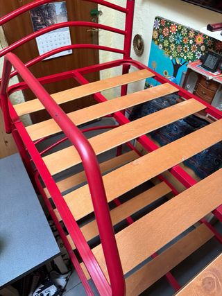 Literas metálicas y de madera dobles