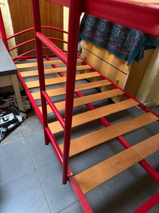 Literas metálicas y de madera dobles