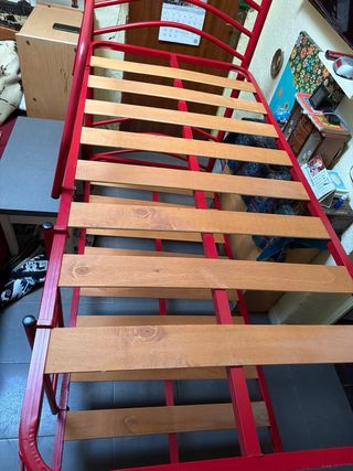 Literas metálicas y de madera dobles