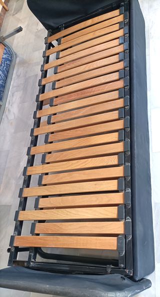 Sofá Cama Negro y Multicolor