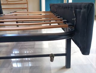 Sofá Cama Negro y Multicolor