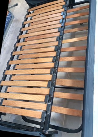 Sofá Cama Negro y Multicolor