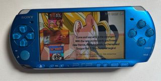 PSP blu con Memory Stick da 48 giochi