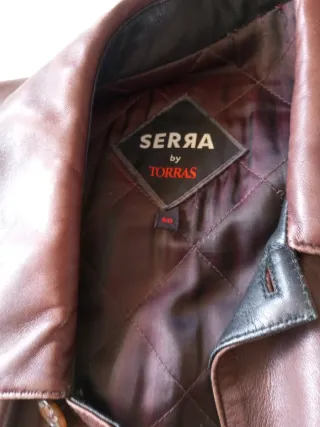 Chaqueta de piel Serra by Torras marrón