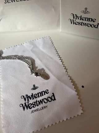 Collar Orb Vivienne Westwood Plata Rojo