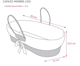 Pack ropa de moisés mimbre o minicuna completo