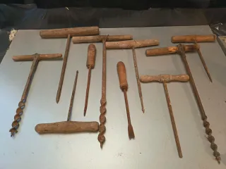 Herramientas de carpintería antiguas