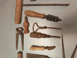 Herramientas de carpintería antiguas