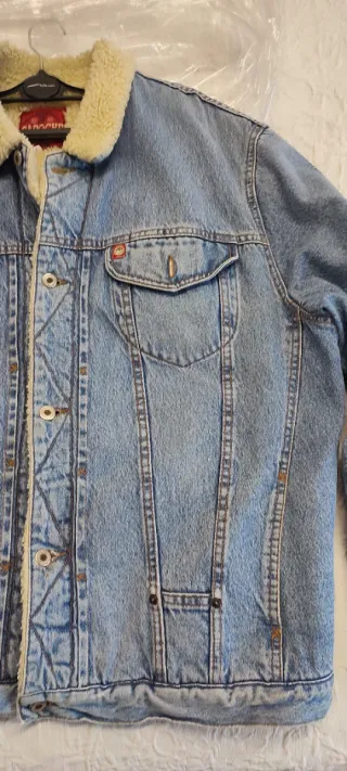 Cazadora vaquera con borrego