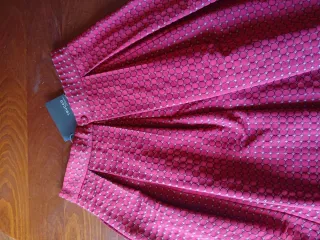 Elegante falda ceremonia rojo T L 40