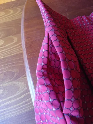 Elegante falda ceremonia rojo T L 40