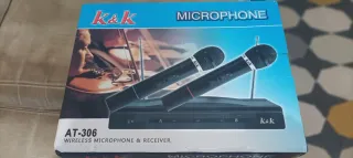 2 Micrófonos Inalámbricos K&K AT-306