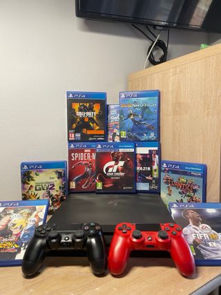 PS4 Pro + 10 juegos +2 mandos. !PRECIO NEGOCIABLE!