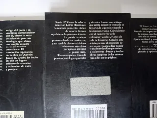 3 libros de Poesía Cátedra / precios descripción