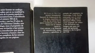 3 libros de Poesía Cátedra / precios descripción