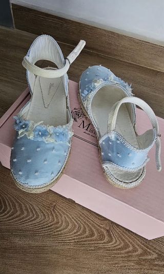 Esparteñas Mismanuelitas Azul y Blanco