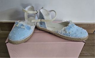 Esparteñas Mismanuelitas Azul y Blanco