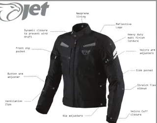 Chaqueta con protección Moto Jet Impermeable