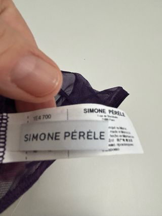 Tanga Simone Perele Morado Encaje