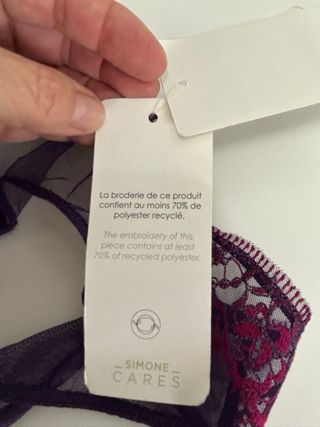 Tanga Simone Perele Morado Encaje