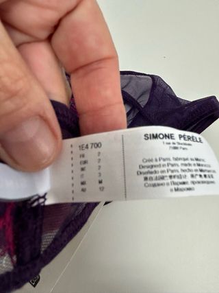 Tanga Simone Perele Morado Encaje