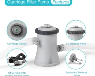 Pompa filtro cartuccia Intex Krystal Clear C330 per piscine fuori terra