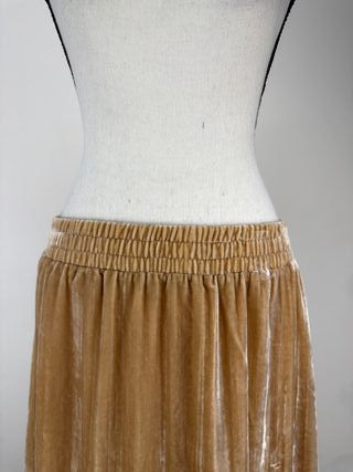 Gonna Lunga Velluto H&M Oro Tg S