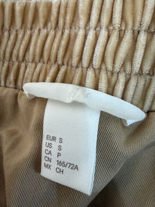Gonna Lunga Velluto H&M Oro Tg S