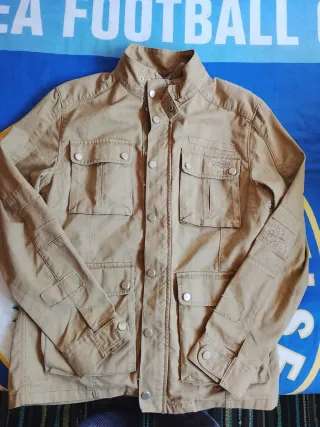 Chaqueta Zara Hombre verde kaki