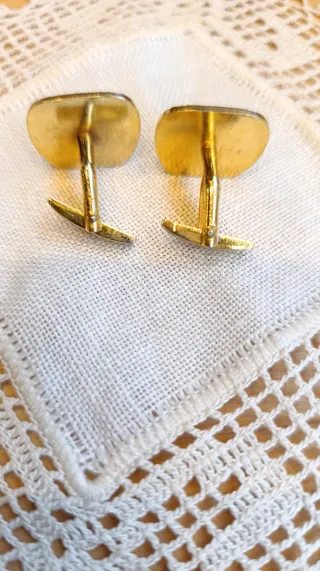 Gemelos Vintage Damasquinados